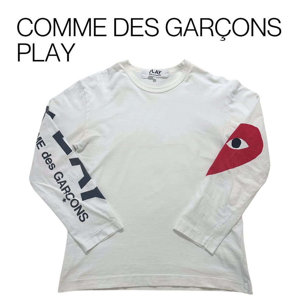 COMME DES GARÇONS PLAY Long-Sleeve Heart T-Shirt | Slim Fit | Men’s Large